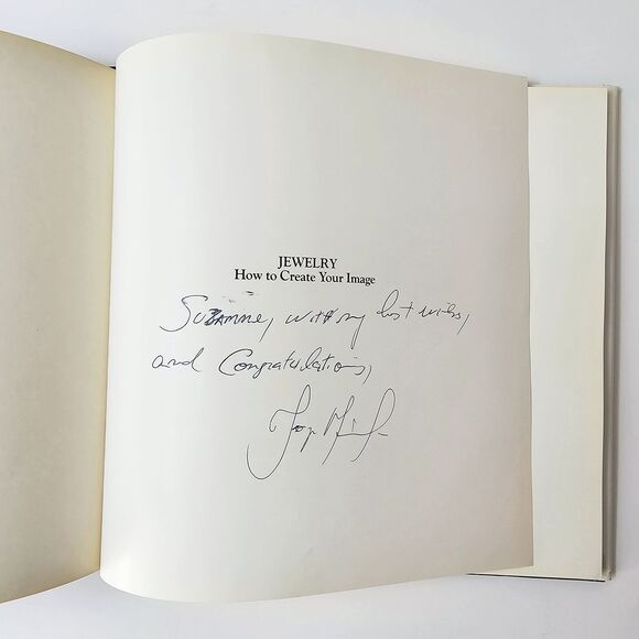 Jewelry How To Create Your Image Jorge Miguel Hardcover 1986 Signed - Picture 4 of 7